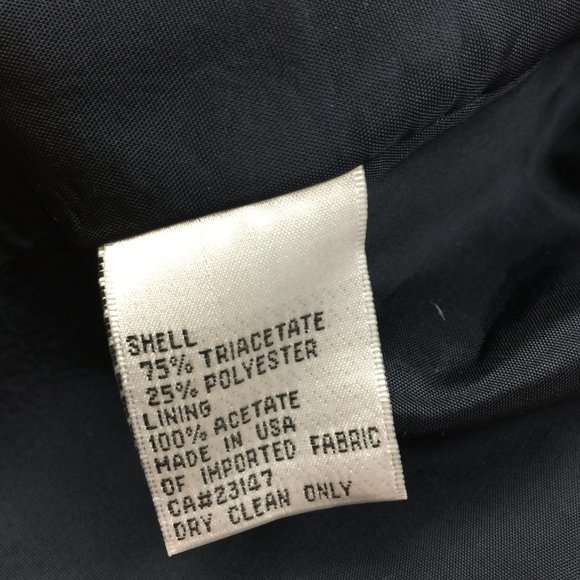 Vintage Talbots Blazer Suit Jacket Sizes 10 Womans Petite Navy Blue Long Sleeve - Picture 5 of 15